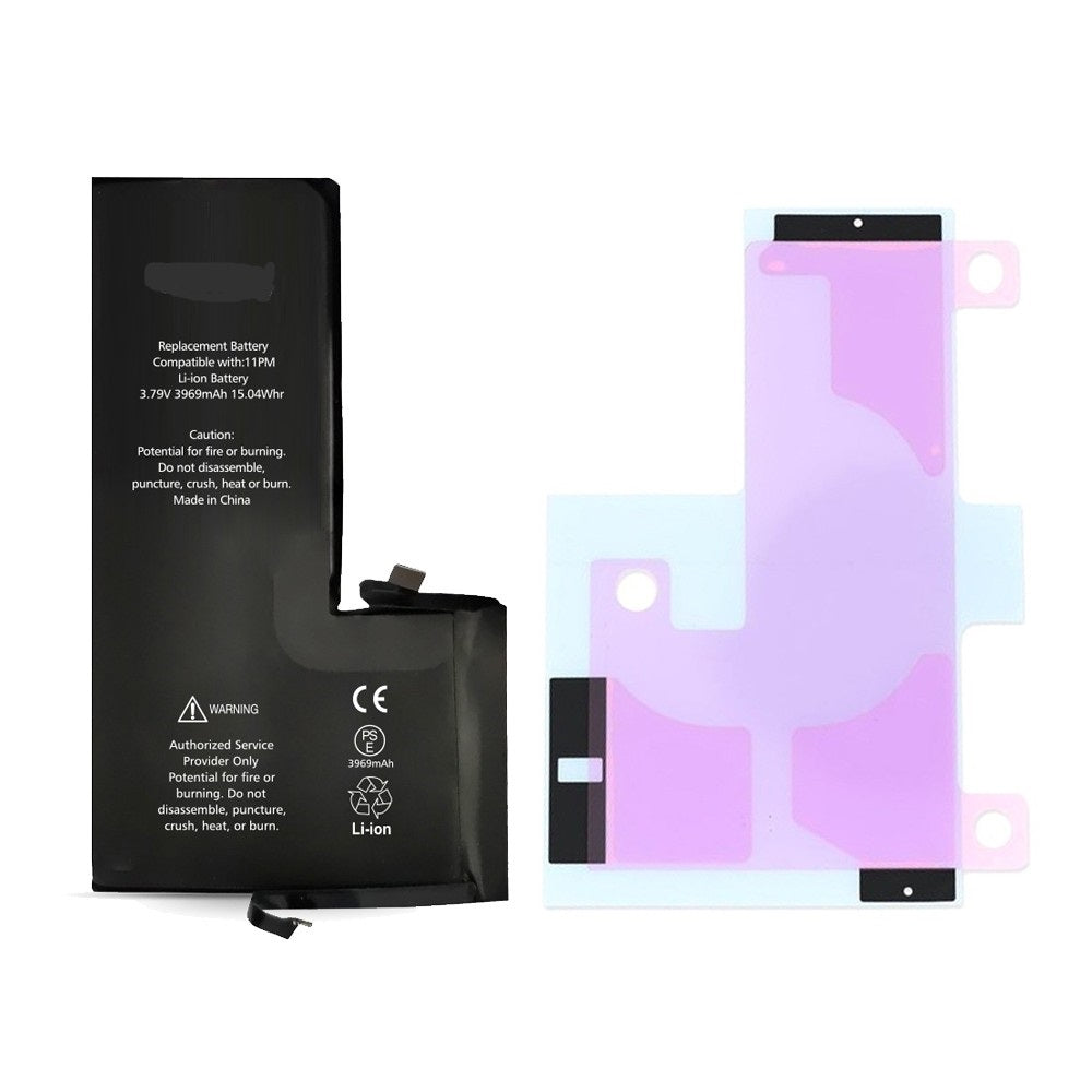 iPhone 11 Pro Max Replacement Battery with Adhesive Strips 3969mAh (Standard Quality+TI Solution) iPhone 11 Pro Max Replacement Battery with Adhesive Strips 3969mAh (Standard Quality+TI Solution)